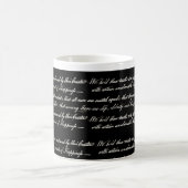 Unabhängigkeitserklärung Schwarz-Tasse Kaffeetasse (Mittel)