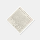 Unabhängigkeitserklärung Serviette (Ecke)