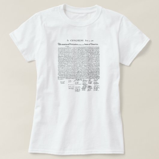 Unabhängigkeitserklärung T-Shirt (Design vorne)