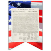Unabhängigkeitserklärung Text-amerikanische Flagge (Zweite Fahne)
