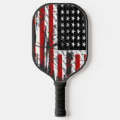 Unabhängigkeitserklärung und amerikanische Flagge Pickleball Schläger (Vorderseite)