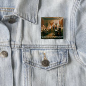 Unabhängigkeitserklärung und Ben Franklin Zitat Button (Beispiel)