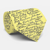 Unabhängigkeitserklärung Unterzeichnungen Krawatte (Gerollt)