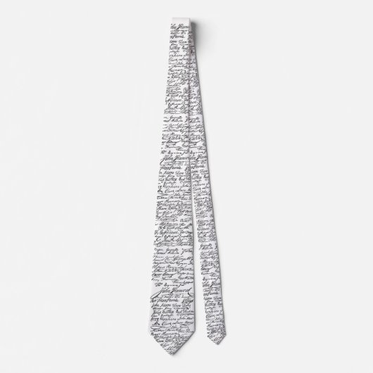 Unabhängigkeitserklärung Unterzeichnungen Krawatte (Vorderseite)