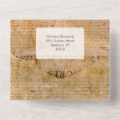 Unabhängigkeitserklärung 📜 US-Parlament All In One Einladung (Rückseite)