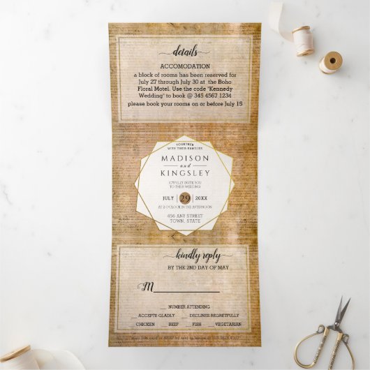 Unabhängigkeitserklärung 📜 US-Parlament Dreifach Gefaltete Einladung (Innenseite)