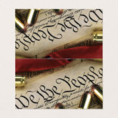 Unabhängigkeitserklärung Visitenkarten (Außenseite Aufgefaltet)