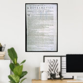 Unabhängigkeitserklärung von Dunlap Poster (Heimbüro)