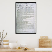 Unabhängigkeitserklärung von Dunlap Poster (Küche)