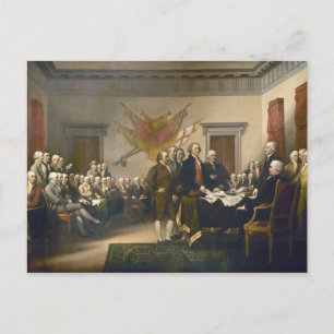 Unabhängigkeitserklärung von John Trumbull 1819 Postkarte