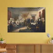 Unabhängigkeitserklärung von John Trumbull Leinwanddruck (Insitu (Wohnzimmer))