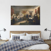 Unabhängigkeitserklärung von John Trumbull Leinwanddruck (Insitu (Schlafzimmer))