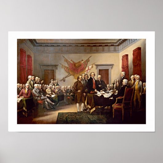 Unabhängigkeitserklärung von John Trumbull Poster (Vorne)