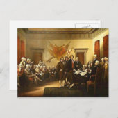 Unabhängigkeitserklärung von Trumbull Postcard Postkarte (Vorne/Hinten)