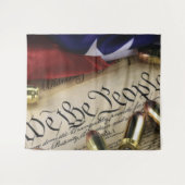 Unabhängigkeitserklärung Wandteppich (Vorderseite (Horizontal))