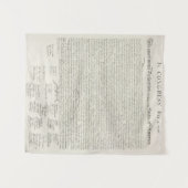 Unabhängigkeitserklärung wandteppich (Vorderseite (Horizontal))