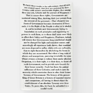 Unabhängigkeitserklärung: Wir halten diese Wahrh Banner