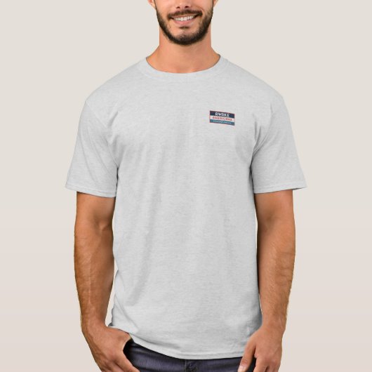 Unabhängigkeitserklärung zu Geweckt MENS GRAY T-Shirt (Vorderseite)
