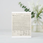 Unabhängigkeitserklärung Zwei Postkarte (Stehend Vorderseite)