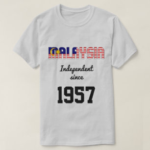 Unabhängigkeitsfeier der malaysischen Flagge T-Shirt