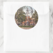 Unabhängigkeitshalle Philadelphia, PA 1900 Vintag Runder Aufkleber (Tasche)