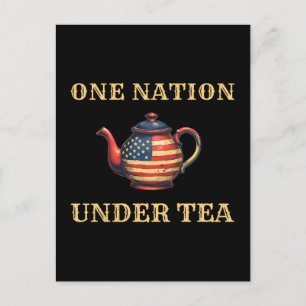 Unabhängigkeitskrieg 1773 USA Eine Nation unter Te Feiertagspostkarte