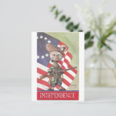 UnabhängigkeitsMaus Postkarte (Stehend Vorderseite)