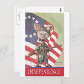 UnabhängigkeitsMaus Postkarte (Vorne/Hinten)