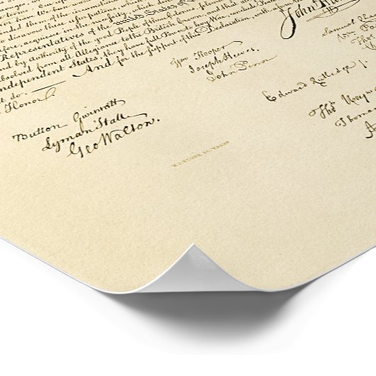 Unabhängigkeitsplakat Poster (Ecke)