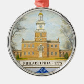 Unabhängigkeitssaal, 1775 ornament aus metall (Vorne)