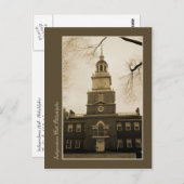 Unabhängigkeitssaal Postkarte (Vorne/Hinten)