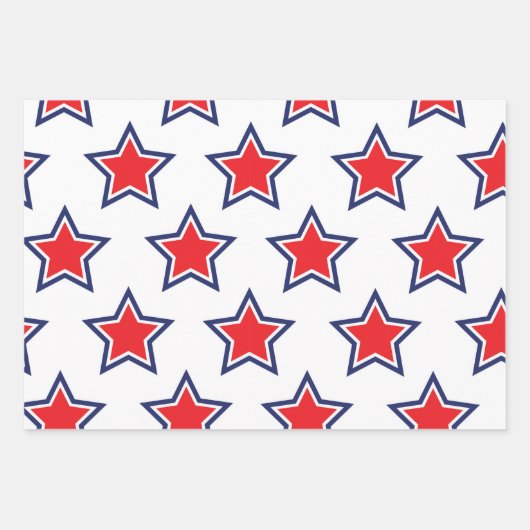 Unabhängigkeitsstars Geschenkpapier Set (Vorderseite 2)
