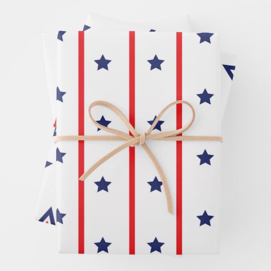 Unabhängigkeitsstars Geschenkpapier Set (Beispiel)