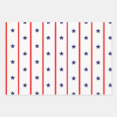 Unabhängigkeitsstars Geschenkpapier Set (Vorderseite)