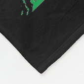 Unabhängigkeitstag 15. August 1947 Indischer Flagg Fleecedecke (Ecke)