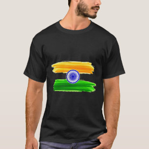 Unabhängigkeitstag 15. August 1947 Indischer Flagg T-Shirt