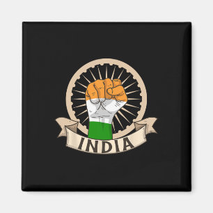 Unabhängigkeitstag 15 August Indische Flagge Patri Magnet