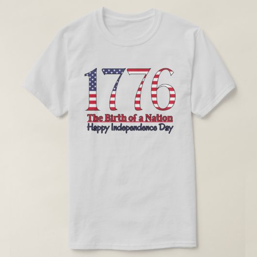 Unabhängigkeitstag 1776 T-Shirt (Design vorne)