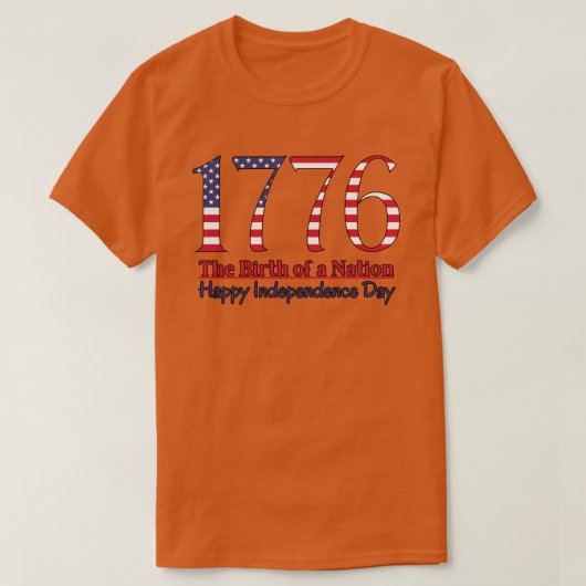 Unabhängigkeitstag 1776 T-Shirt (Design vorne)