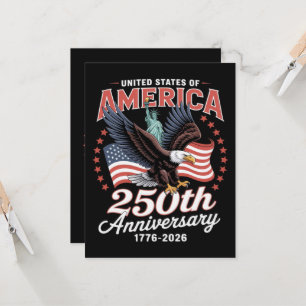 Unabhängigkeitstag 250. Jahrestag USA Einladung