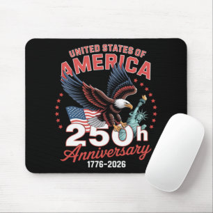 Unabhängigkeitstag 250. Jahrestag USA Patriotisch Mousepad