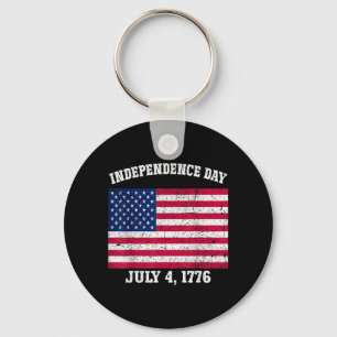 Unabhängigkeitstag 4. Juli 1776 Amerikanische Flag Schlüsselanhänger