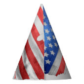 Unabhängigkeitstag 4. Juli Amerikanische Flagge US Partyhütchen (Rückseite)