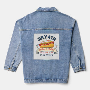 Unabhängigkeitstag 4. Juli Einzigartige Jeansjacke