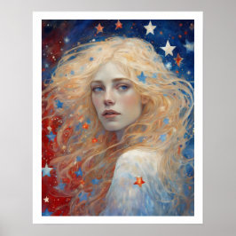 Unabhängigkeitstag 4. Juli Feuerwerk Poster