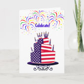 Unabhängigkeitstag, 4. Juli Karte (Vorderseite)