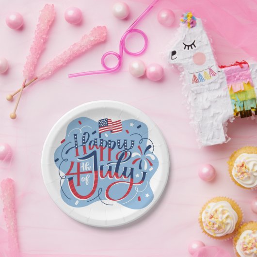 Unabhängigkeitstag 4. Juli Pappteller (Party)