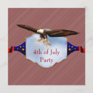 Unabhängigkeitstag 4. Juli Party GRILLEN Einladung