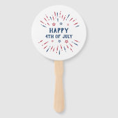 Unabhängigkeitstag 4. Juli Patriotischer Amerikane Fächer (Vorderseite)