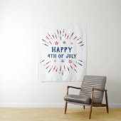 Unabhängigkeitstag 4. Juli Patriotischer Amerikane Wandteppich (Beispiel)